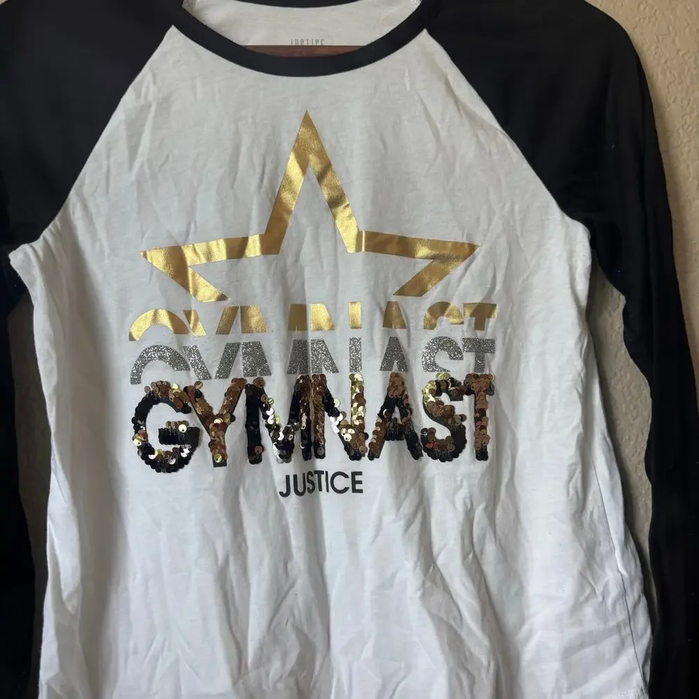 Gymnast Long Sleeve Shirt Justice Size Child Large
